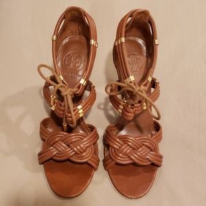 Tory Burch Lace up Sandals